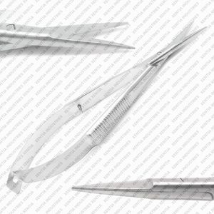 กรรไกรตัดตา Castroviejo Micro Eye Scissor ขนาด 4 นิ้ว แบบตรง สำหรับผ่าตัดตา ผลิตจากสแตนเลสสตีล เครื่องมือความแม่นยำสูง ได้รับการรับรองมาตรฐาน OEM และ CE - Product Image 2
