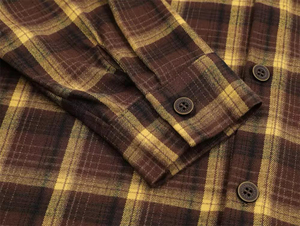 Camisas de Franela de Diseño Personalizado para Hombre, Camisas de Manga Larga con Estampado a Cuadros, Camisas Elegantes 100% Algodón para Hombre en Otoño e Invierno - Product Image 6