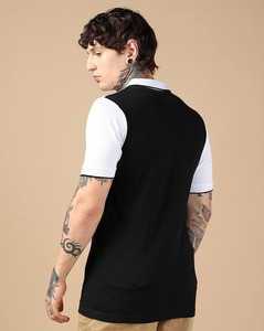 เสื้อโปโลผู้ชายสั่งทำขายส่ง พิมพ์โลโก้ เสื้อโปโลเรียบง่ายสำหรับผู้ชาย เสื้อโปโลผ้าฝ้ายสีดำ พร้อมปักลายตามสั่ง - Product Image 3