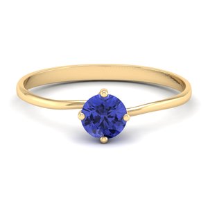 REYES Minimalist 14K Gold GRA Certified Moissanite <b>Ring</b> OEM ODM Custom Design Tanzanite Gemstone Gift Fine Jewelry For Women - Product Image 6