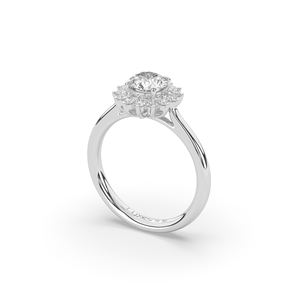 Anillo de oro de 14 quilates/10 quilates con diamante cultivado en laboratorio de 1.08 quilates, corte brillante redondo, estilo único, ligero y minimalista, para ella. - Product Image 5