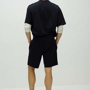 Shorts décontractés légers pour hommes 100 % coton toile séchage rapide motif uni entraînement estival athlétique course gym jogging - Product Image 3
