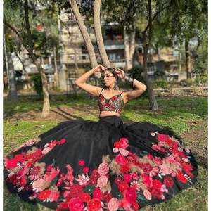 Robes de mariée brodées Lehenga Choli avec paillettes Work - Product Image 6