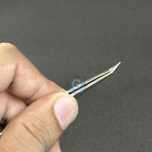 Pince à épiler de précision en acier inoxydable durable de 10 mm avec pointes aiguisées pour l'extension de faux cils - Product Image 6