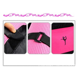<b>Large</b> Canvas Yoga Bag and Carrier for Women Travel Gym Use with Zipper Closure-Outdoor Yoga <b>Mat</b> Holder - Product Image 2