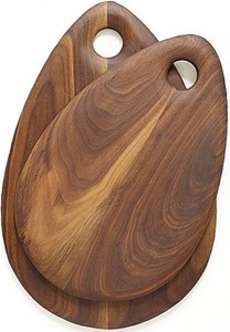 Planche à découper en bois aux prix les plus bas, en bois massif, forme goutte d'eau, surface polie, pour usage en cuisine - Product Image 6