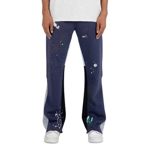 Pantalon décontracté pour homme de qualité supérieure, en toile unie respirante et à séchage rapide, avec poche appliquée, longueur intégrale, idéal pour l'automne - Product Image 1