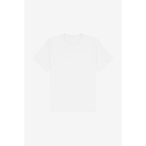 เสื้อยืดคอกลมสีขาวทรงโอเวอร์ไซส์ ยูนิเซ็กซ์ ผ้าฝ้าย 100% แขนสั้น สไตล์ลำลอง ไม่มีลาย โลโก้ด้านหน้า เป็นมิตรกับสิ่งแวดล้อม แห้งเร็ว - Product Image 6
