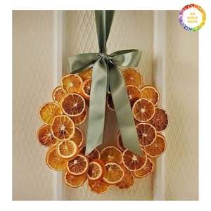 Rodajas de Naranja Secas Hechas a Mano, Decoración Cítrica Natural para Decoración Navideña, Elaboración de Coronas, Decoración de Mesas y Envoltura de Regalos - Product Image 3