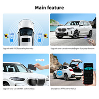EASYGUARD Contrôle par application smartphone CAN BUS PKE Entrée sans clé passive Démarrage à distance Compatible avec les BMW plus récentes