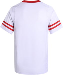 Chemise décontractée sportive sans col pour homme, manches courtes, respirante, séchage rapide, 100% polyester, ODM, vêtements d'été - Product Image 3