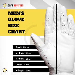 Custom Made Men's Premium White Cabretta Leather Golf Glove Right Hand Non-Slip <b>Hook</b> Loop Closure Unisex Outdoor Sports Use - Product Image 6