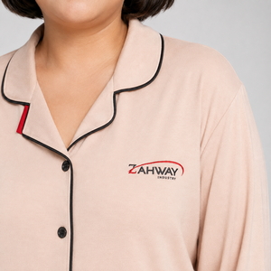 Ensemble de pyjama pour femmes en gros, logo personnalisé, coton doux, respirant, confortable, vêtements de nuit, fabricant OEM d'ensembles de pyjama pour femmes - Product Image 6