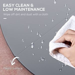 Tapis de protection pliable en mousse EPE gris pour l'entraînement de danse et l'amortissement des poteaux d'exercice, avec poignées de transport – Coussinets de danse pratiques - Product Image 5