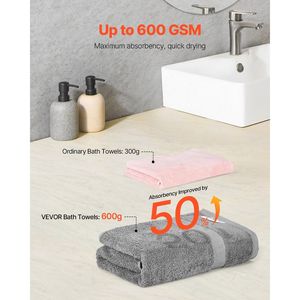 Juego de 6 Toallas de Baño de 600 GSM 100% Algodón, Altamente Absorbentes, 2 Toallas de Baño, 2 Toallas de Mano, 2 Toallitas para Baño - Product Image 3