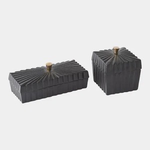 Boîtes à trésor en fer avec couvercle doré, design minimaliste, écologiques et durables, résistantes à la chaleur, pour cadeaux de fête - Product Image 4