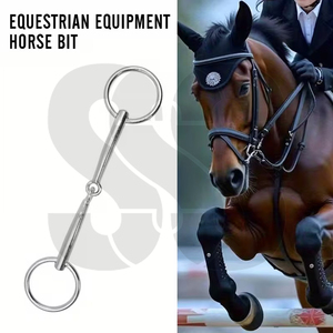 Mors à anneau lâche équestre haut de gamme en acier inoxydable pour l'entraînement et l'équitation des chevaux, avec support latéral durable pour la stabilité et la prévention du rejet du mors - Product Image 5