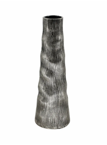 Offre Spéciale grand vase à fleurs cylindrique en métal aluminium argenté décoration de table artisanale pour mariages vase de sol mariage - Product Image 2