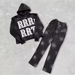 Unisex <b>Black</b> Hooded Sweatshirt Full Sleeve Streetwear Printed Letter Design Back Logo Polyester Autumn Casual Wear Customize - Product Image 3