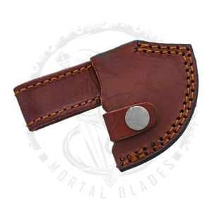 Cuchillo de Caza de Acero de Damasco Hecho a Mano de Calidad Premium con Mango Cómodo y Funda de Cuero, Tamaño Personalizado - Product Image 5