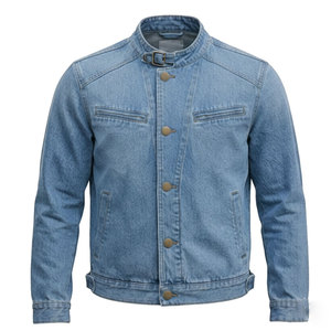 Veste en jean pour homme avec impression de logo personnalisé, créez votre propre veste en jean tendance, veste d'hiver - Product Image 1