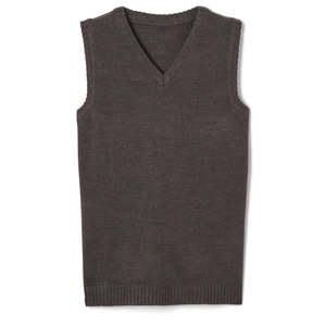 Gilet pull personnalisé pour uniforme scolaire collège, col en V, 100 % acrylique, anti-boulochage, style unisexe, logo personnalisé, uniforme scolaire sur mesure - Product Image 4