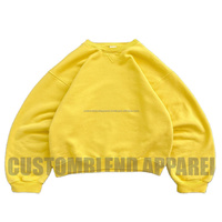 Sudaderas con Capucha Estampadas Vintage Personalizadas al por Mayor OEM, Súper Suaves, Cuello Redondo, Ajuste Regular, Cortas, Bordadas, Otoño