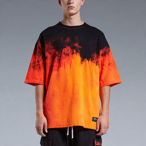 T-shirts à épaules tombantes avec impression personnalisée, coupe classique, écologiques, 100% coton, manches courtes pour hommes, 220g - Product Image 1