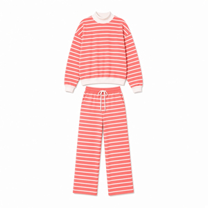 Knitted Sweater Two Piece Set for Women Spring Autumn and Winter New Loose Casual Solid Color Wide-Leg Pants <b>Top</b> and Pants Set - Product Image 3