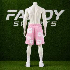 2026 Custom Pink Puff Print <b>Men</b> Sweat <b>Shorts</b> High Quality Cotton Streetwear Fleece Graphic <b>Shorts</b> Oversized Casual Summer <b>Shorts</b> - Product Image 3