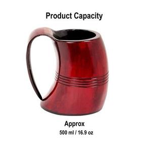 Jarra de Cuerno Vikinga Hecha a Mano, Taza de Cerveza de Cuerno de Búfalo Natural con Acabado Pulido, Proveedor Mayorista - Product Image 3