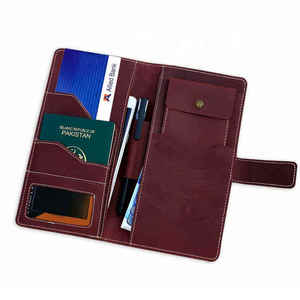 Hot PU Leather Multifunction <b>Wallet</b> for Men - Travel Document, Credit Card, <b>Passport</b> Holder with Custom Logo Option - Product Image 3