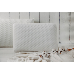 Wholesale Supplier of Standard Quality Molded Technic Cervical Memory Foam Classic White <b>Pillow</b> for <b>Neck</b>, Back & Legs Use - Product Image 1