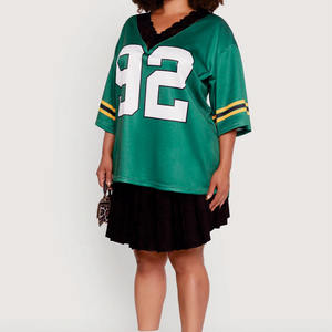 Jersey de Fútbol Americano Personalizado de Gran Tamaño, Cuello en V, Malla Transpirable, Ropa Urbana, Logotipo Personalizado, OEM, Marca Privada, Proveedor Mayorista de EE. UU. - Product Image 5