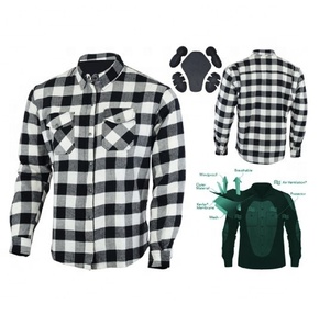 <b>Men's</b> Cafe Racing <b>Shirt</b> Protective <b>Padded</b> <b>Shirt</b> <b>for</b> Bikers Flannel Cotton Jackets Custom Made Street Fashion Wears CE Body Armor - Product Image 1