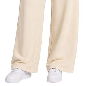 Ivory White Wide Leg Sweatpants Women Elastic Waist Loose Fit Cotton Fleece <b>Trousers</b> Oversized Lounge Pants Casual Streetwear - Product Image 6