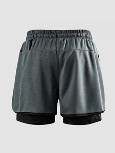 กางเกงขาสั้นวิ่งลำลองเอวยางยืด ระบายอากาศได้ดี น้ำหนักเบา ผ้าฝ้าย กางเกงขาสั้นผู้ชาย ทรงพอดีตัว ออกแบบได้ตามต้องการ สำหรับเล่นกีฬากลางแจ้ง - Product Image 2