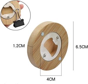 Ouvre-bouteille rond en bois pour bouteilles de bière - Product Image 6