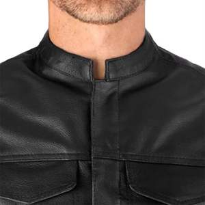 Chaleco de Motociclista de Cuero Genuino de Alta Calidad para Invierno, con Opción de Personalización para Hombre - Product Image 5