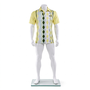 Polo Deportivo Simple y Elegante, Estampado, de Punto, Transpirable, de Secado Rápido, Elástico, Plisado, para Tenis, Yoga, Ecológico, Ligero, Unisex - Product Image 4