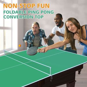 Tavolo da Ping Pong Verde di Media Dimensione 8 Piedi, Set Pieghevole e Portatile per Giochi al Chiuso - Product Image 3