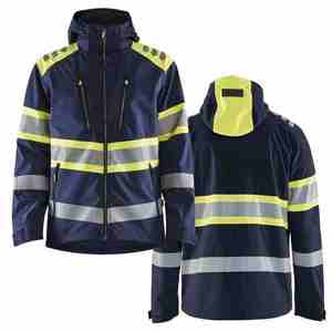 Chaquetas de Trabajo de Alta Visibilidad para Hombre, Chaquetas de Seguridad Personalizadas de Poliéster Reflectante de Alta Calidad para la Industria de la Construcción - Product Image 5