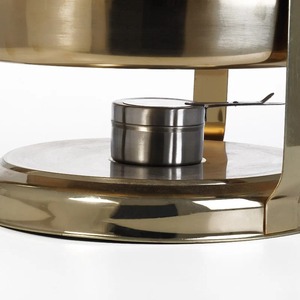 Stainless Steel Round Chafing Dish with Lid Holder Buffet Food Warmer Catering Serving <b>Set</b> Hotel Restaurant Equipment - Product Image 2