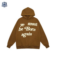 Üstün Kaliteli Rahat Pamuk Karışımlı Şişirme Baskılı Kapüşonlu Sweatshirtler Gençler İçin Günlük Giyim Yeni Stil Şişirme Baskılı Kapüşonlu Sweatshirtler