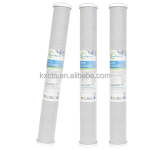 Filtre à charbon de bois de 20 pouces pour cuisine et lavage de légumes, pour boîtiers de filtre encastrables, matériau certifié NSF - Product Image 1