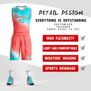 Conjuntos de Uniformes de Baloncesto Deportivos Personalizados para Adultos, Ropa Deportiva de Malla Transpirable, Tallas Grandes - Product Image 2