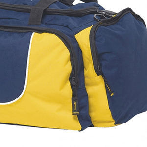 Top Trending Navy Yellow <b>Duffel</b> <b>Bag</b> 30-<b>40L</b> Zipper Closure Unisex Gym Sports Travel <b>Bag</b> Casual Style Polyester Material - Product Image 5
