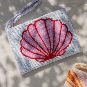 Small <b>Shell</b> Beaded Coin PurseEmbellished Zipper Pouch Bag - Product Image 4