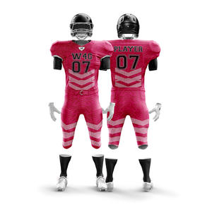 Ensemble de maillots et shorts de football américain pour jeunes universitaires W4G personnalisés, 100% polyester, antibactérien, anti-UV, respirant, séchage rapide - Product Image 6