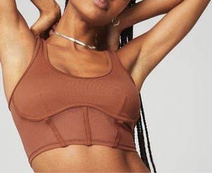 Conjunto Deportivo de Yoga para Mujer, Tallas Grandes, Acanalado, Transpirable, con Logotipo Frontal, 2 Piezas - Product Image 5